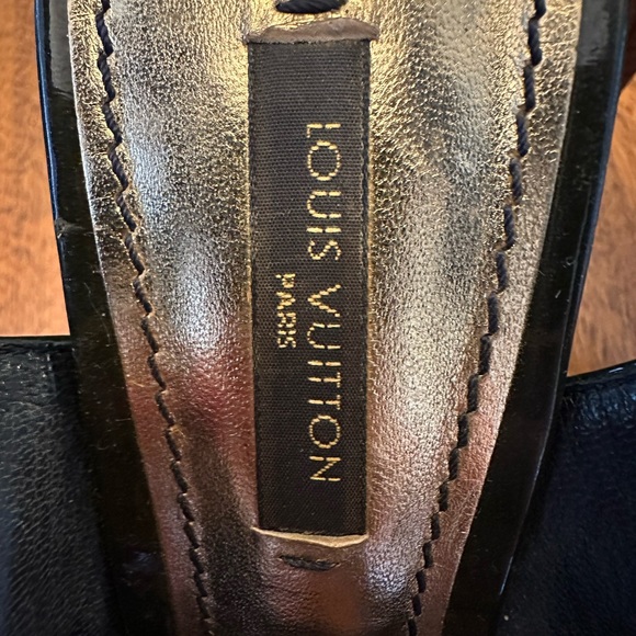 LOUIS VUITTON Monogram Idylle Slingback Heel Open Pumps - Picture 4 of 9